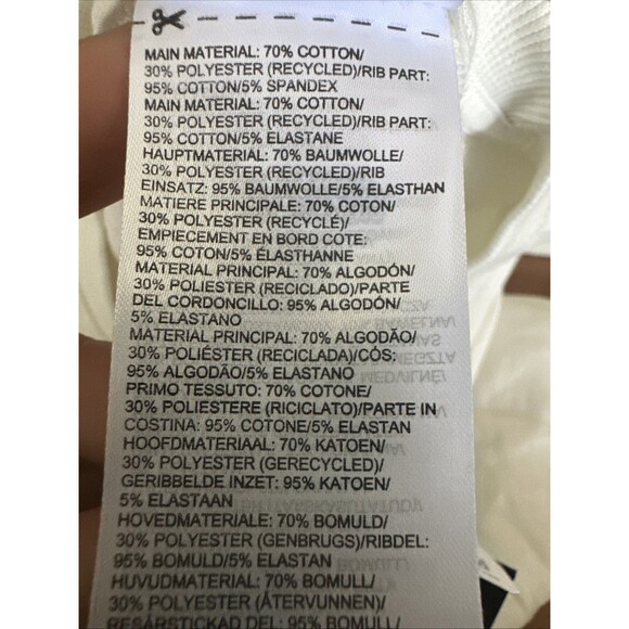 Reebok Women's Court Sport Pullover Crewneck Sweatshirt Off White Size Small - Picture 7 of 7